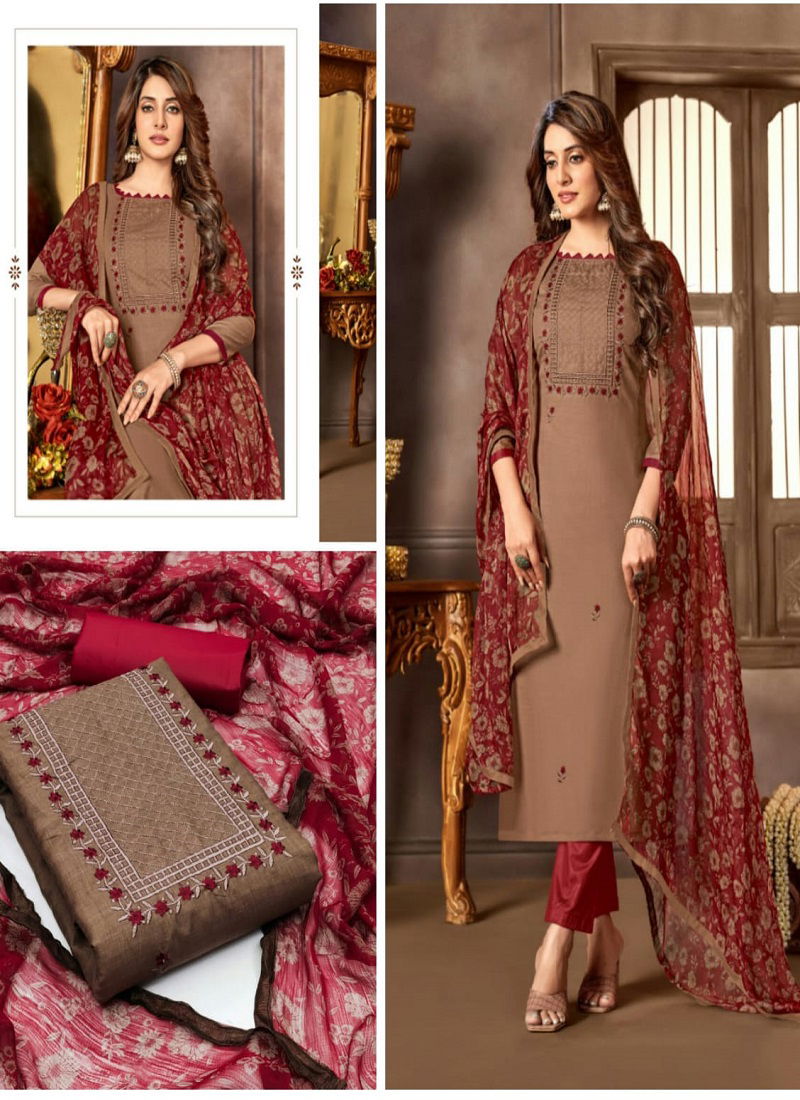 Ds Color Set Cotton Dress Material Catalog